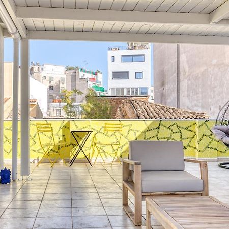 Chic Rooftop Studio W/ Terrace - Near Acropolis Atene Esterno foto