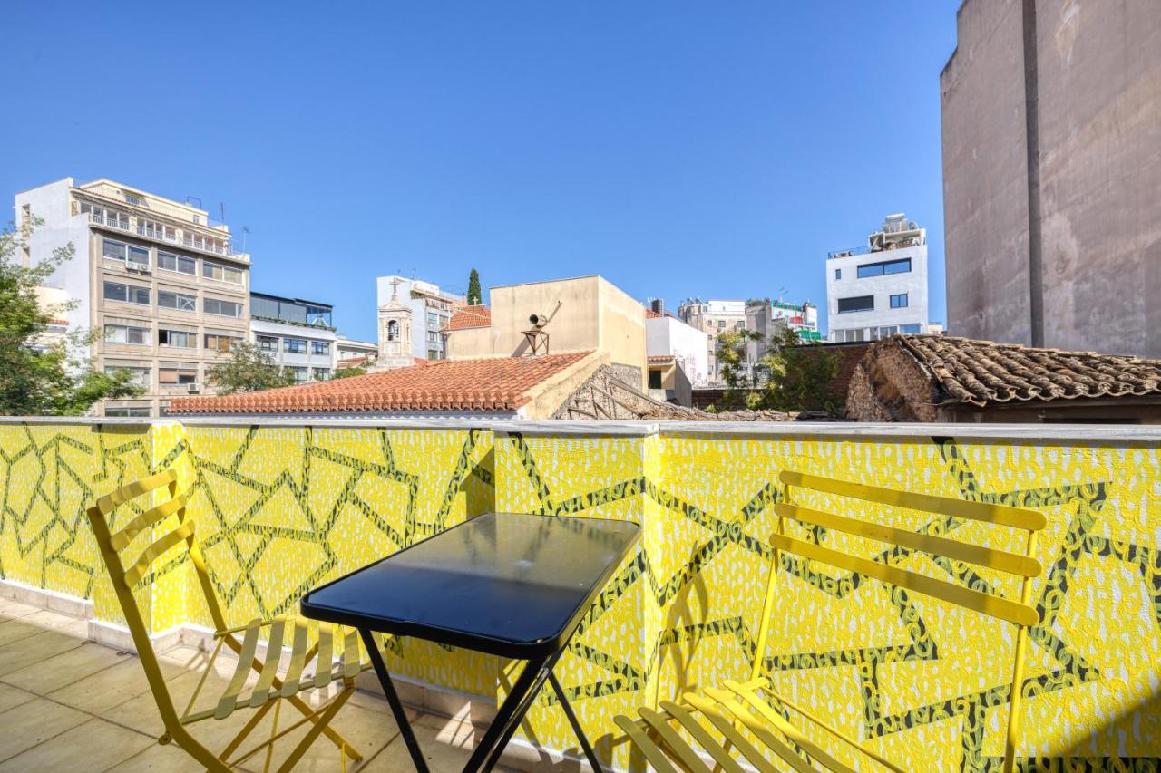 Chic Rooftop Studio W/ Terrace - Near Acropolis Atene Esterno foto